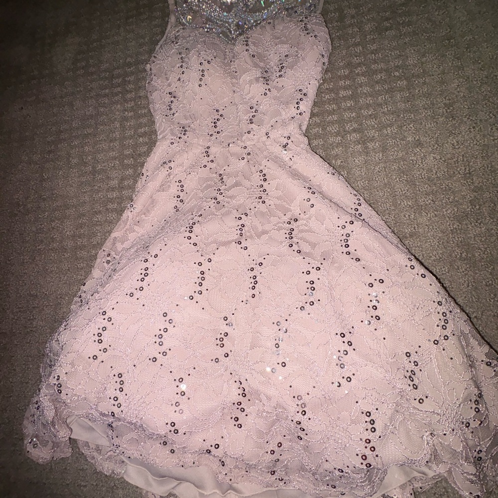 Elegant Sequin Lace Dress